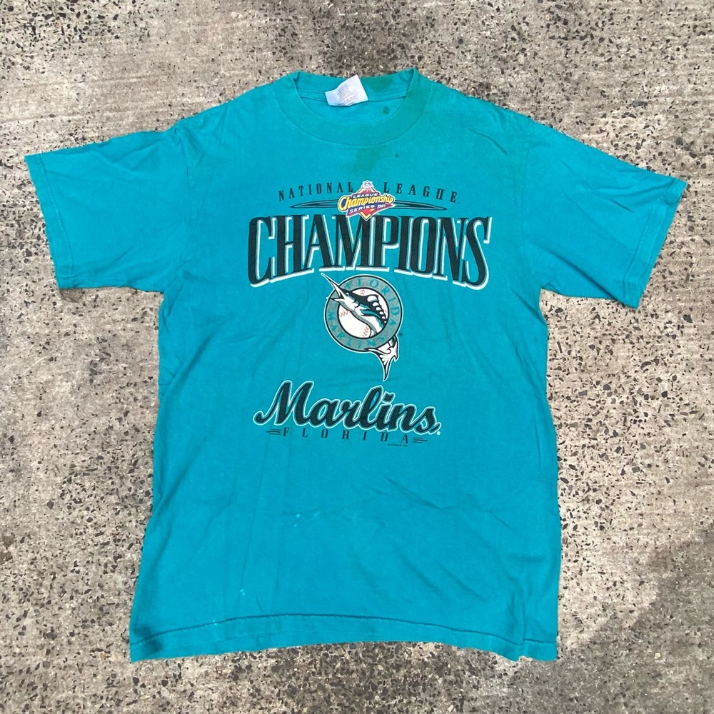 Vintage 90s florida marlins tee